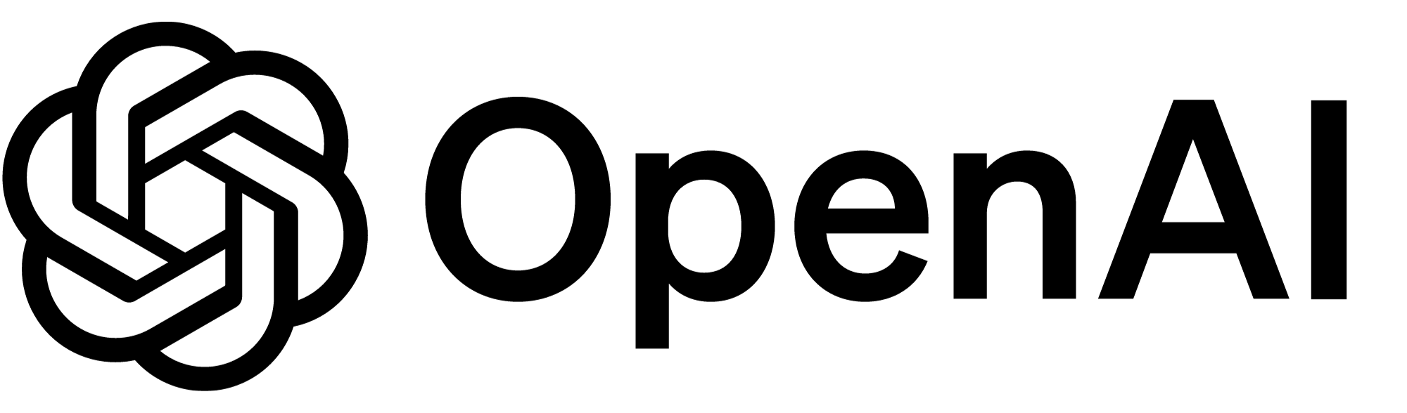 OpenAI - AI company's -black&white logo 